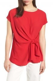 Gibson Tie Front Blouse  Regular  amp  Petite at Nordstrom